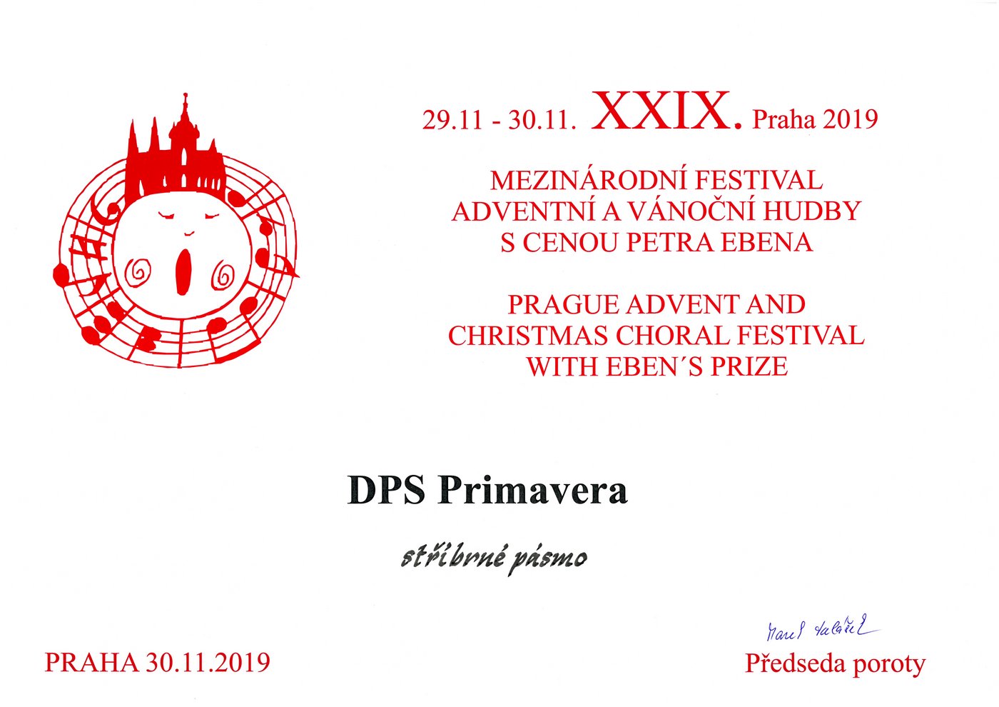 Mezinárodní festival adventní a vánoční hudby, Praha: Stříbrné pásmo