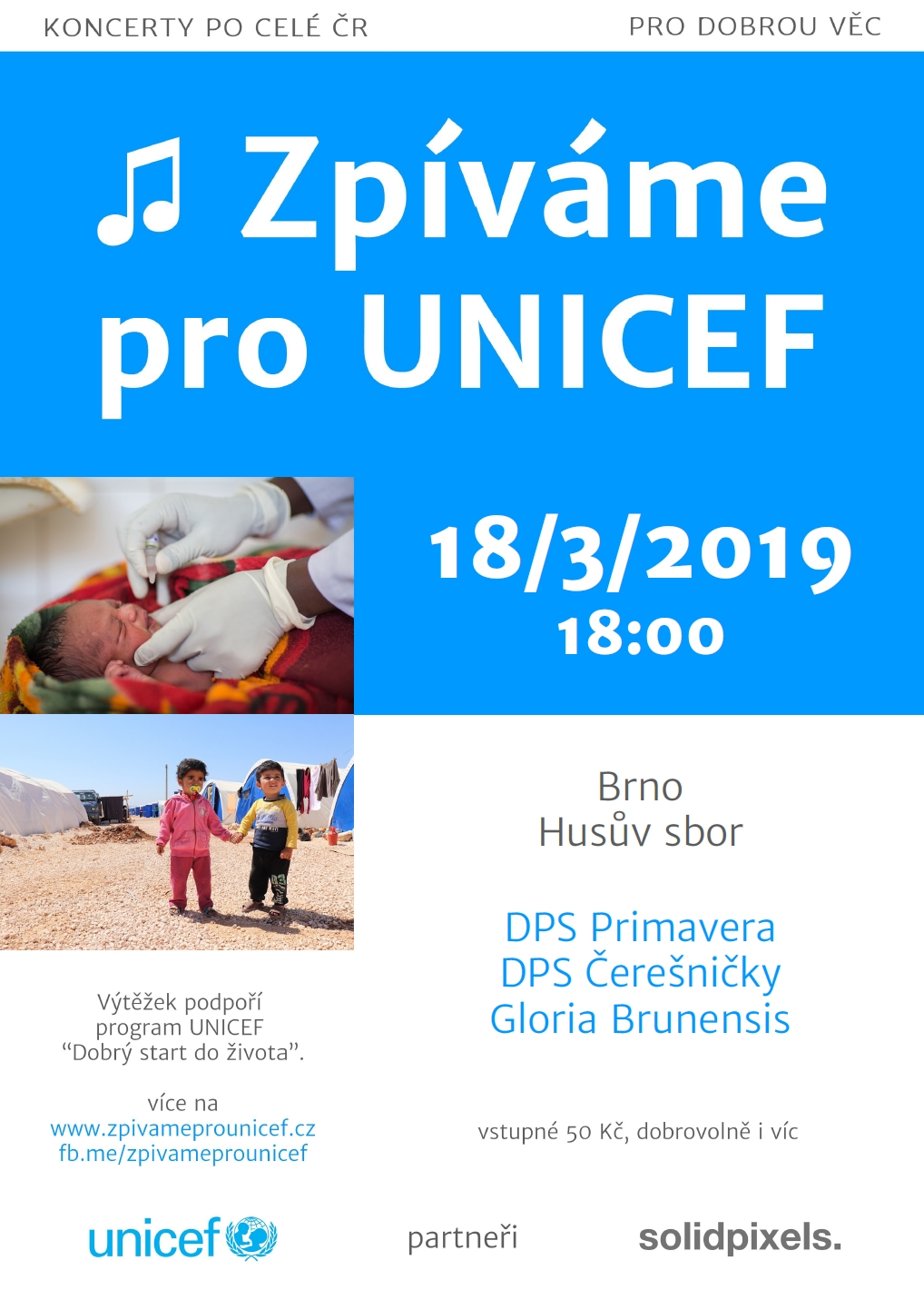 Pozvánka: Zpíváme pro UNICEF