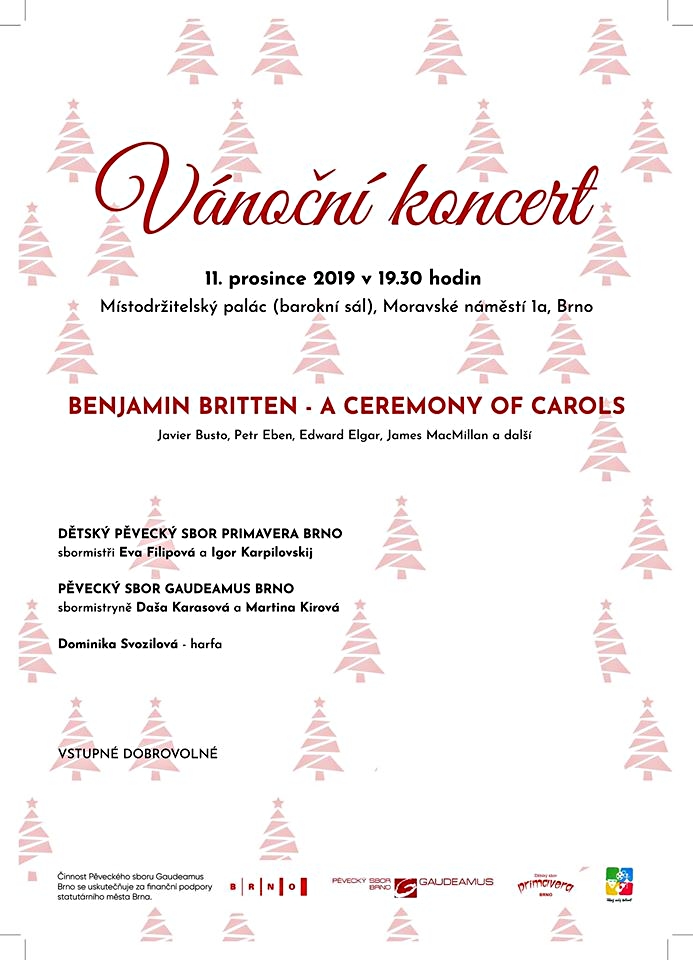 Pozvánka: Vánoční koncert pěveckého sboru Primavera a Gaudeamus